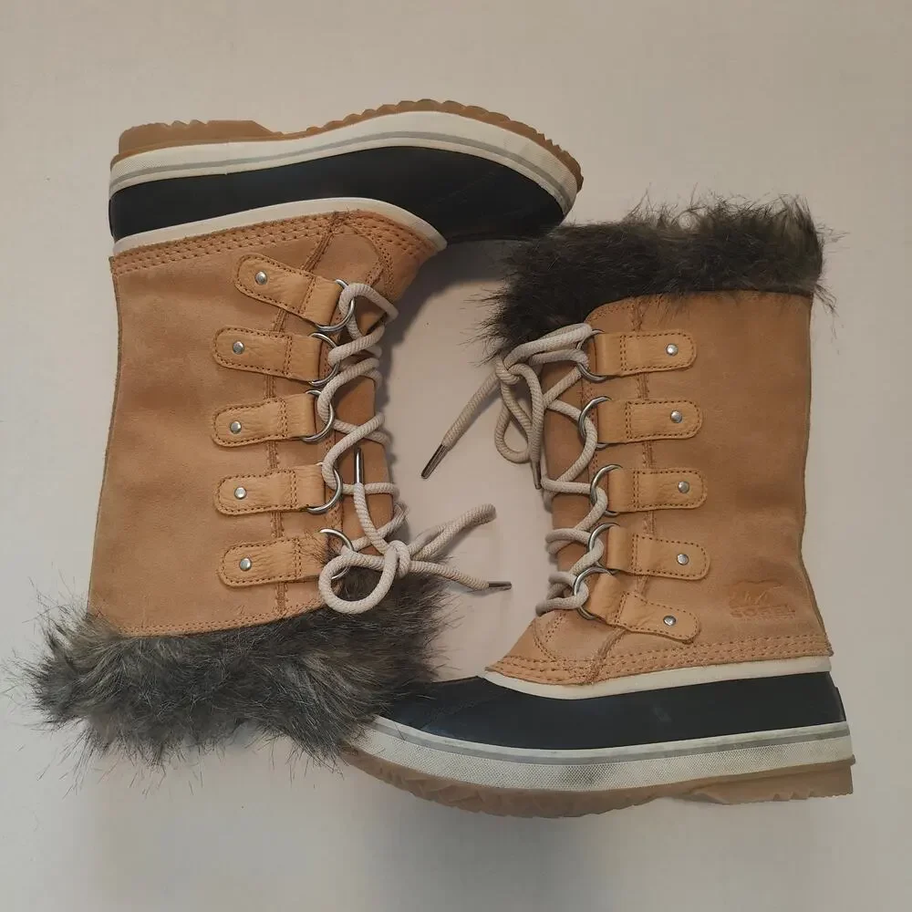 SOREL Women's Joan Of Arctic Snow Boot in Camel Brown size 5 NEW Without Box*